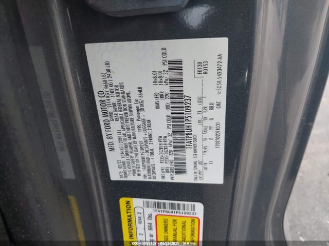 2023 FORD MUSTANG ECOBOOST PREMIUM 9