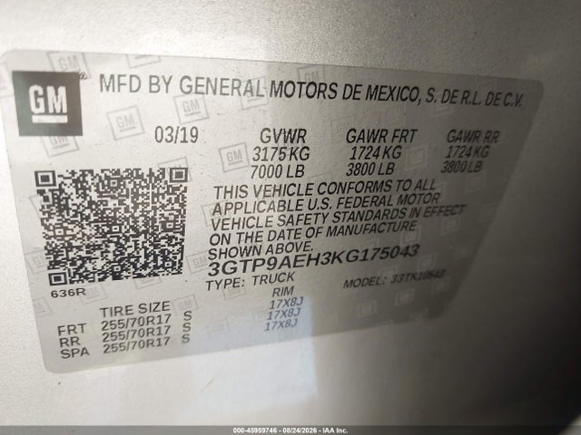 2019 GMC SIERRA 1500 9