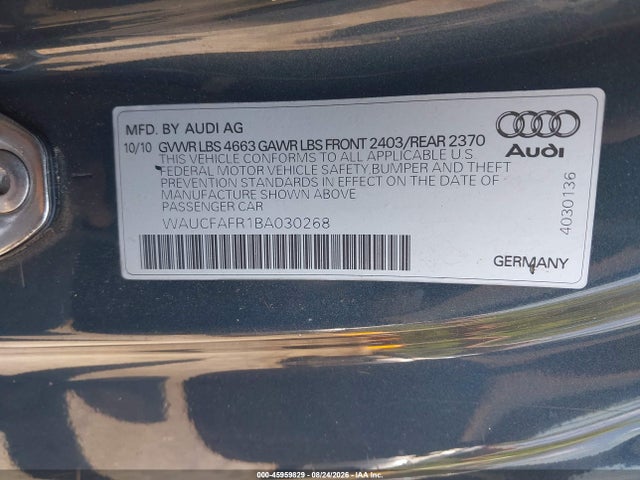 2011 AUDI A5 PREMIUM 照片 9