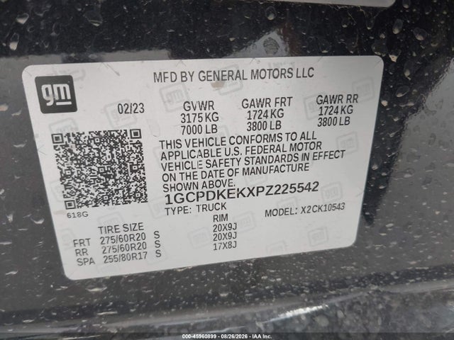 2023 CHEVROLET SILVERADO 1500 4WD SHORT BED LT WITH 2FL 9