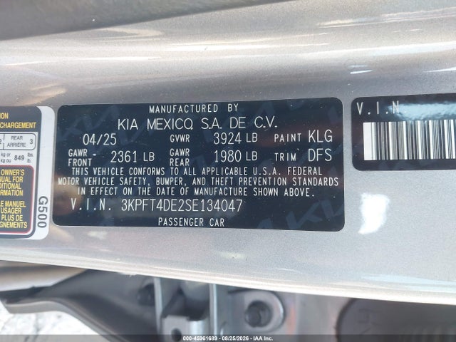 2025 KIA K4 LXS 9