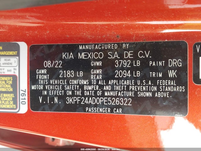 2023 KIA FORTE LXS 9