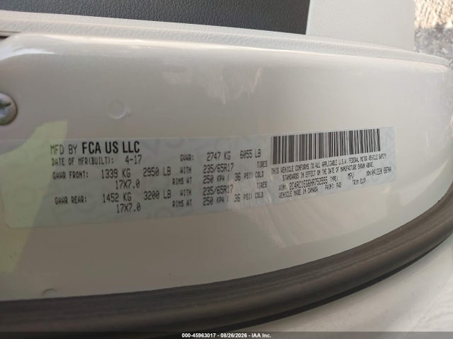 2017 CHRYSLER PACIFICA TOURING-L PLUS 9