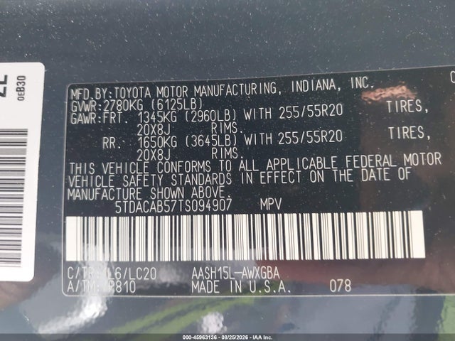 2026 TOYOTA GRAND HIGHLANDER HYBRID LIMITED 9