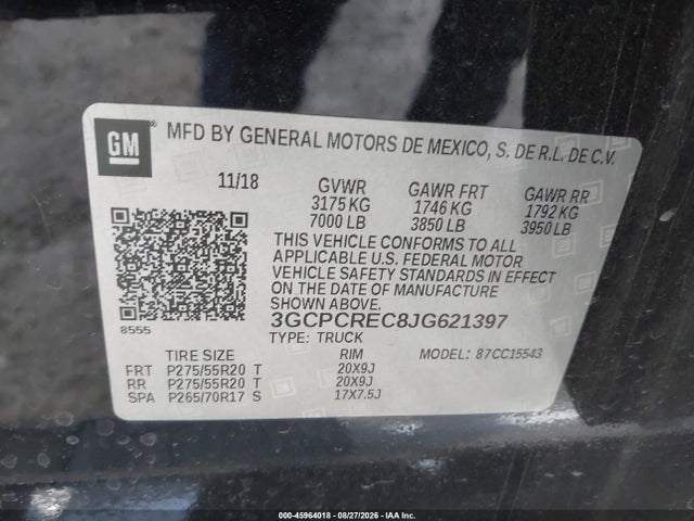 2018 CHEVROLET SILVERADO 1500 1LT 9