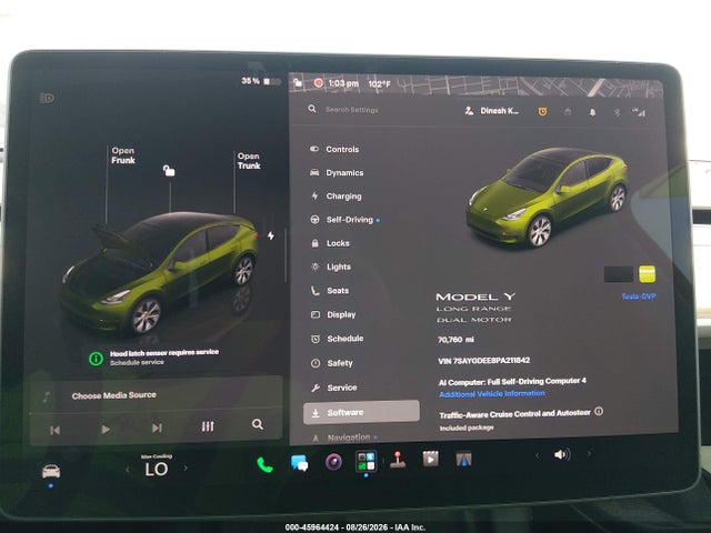 2023 TESLA MODEL Y AWD/LONG RANGE DUAL MOTOR ALL-WHEEL DRIVE 7