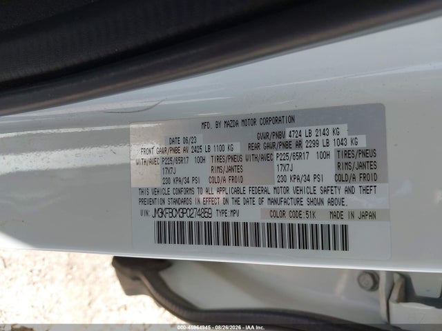 2023 MAZDA CX-5 2.5 S PREFERRED 9