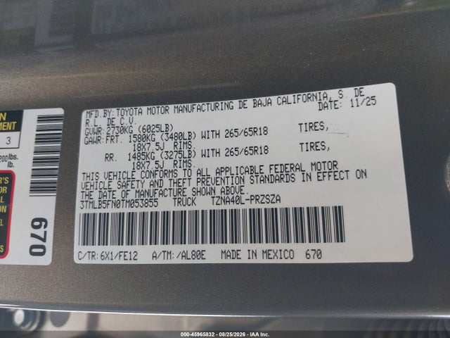 2026 TOYOTA TACOMA TRD SPORT 9