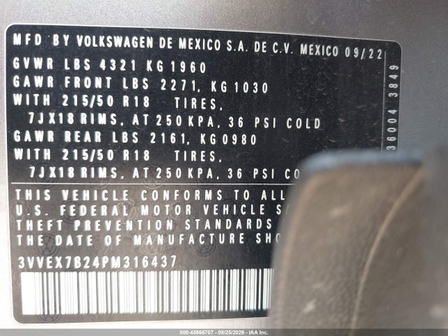 2023 VOLKSWAGEN TAOS 1.5T SE 9