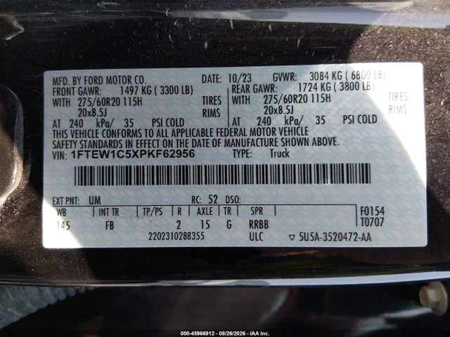 2023 FORD F-150 XLT 9