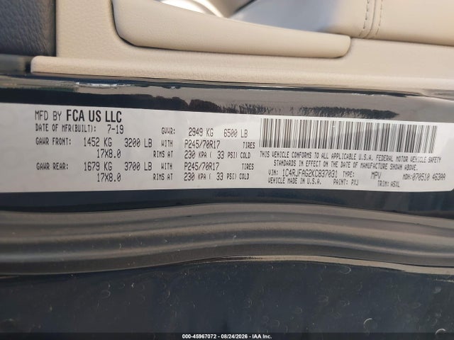 2019 JEEP GRAND CHEROKEE LAREDO E 4X4 9