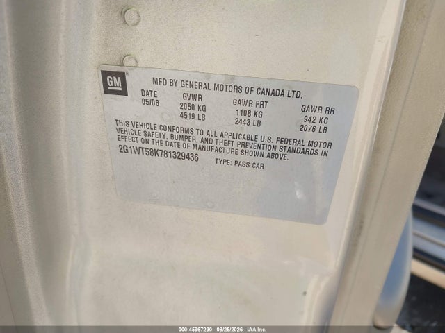 2008 Chevrolet IMPALA LT 缩略图 9