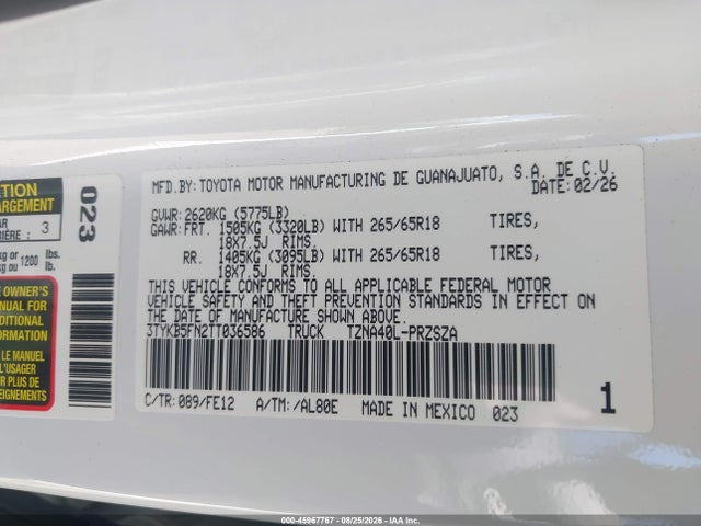 2026 TOYOTA TACOMA TRD SPORT 9