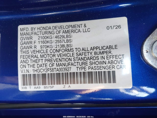 2026 HONDA ACCORD HYBRID SPORT 9