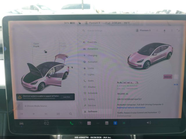 2019 TESLA MODEL 3 LONG RANGE/PERFORMANCE 7