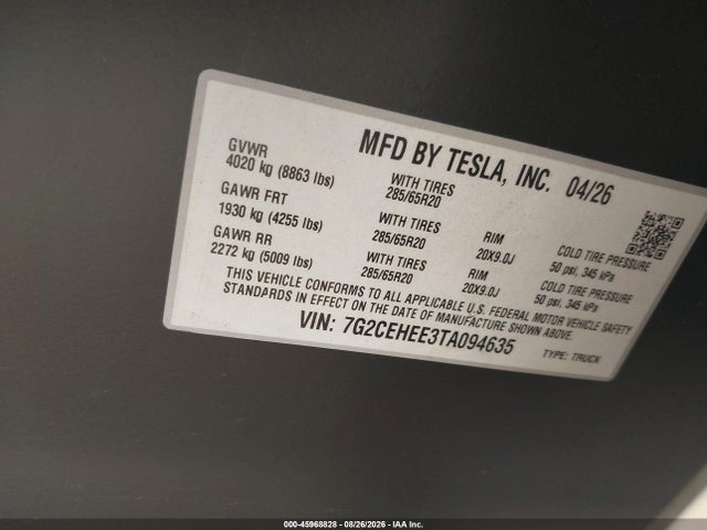 2026 TESLA CYBERTRUCK CYBERBEAST 9