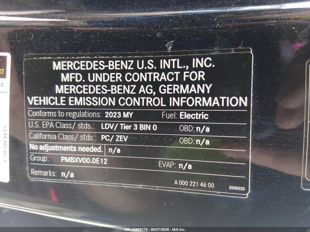 2023 MERCEDES-BENZ EQS 450+ SUV 9