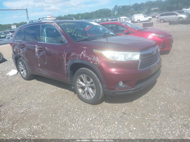 2015 TOYOTA HIGHLANDE XLE V6