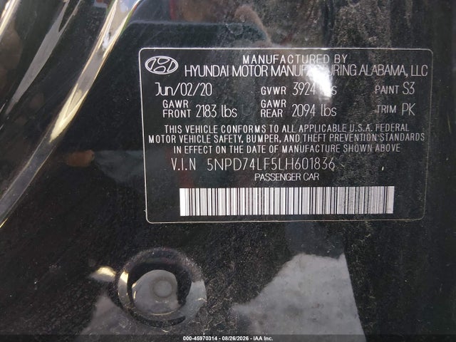 2020 HYUNDAI ELANTRA SE 9