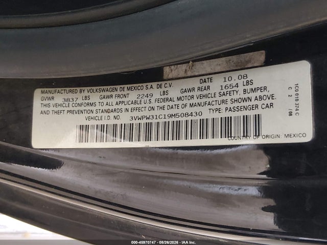 2009 Volkswagen NEW BEETLE 2.5L photo 9