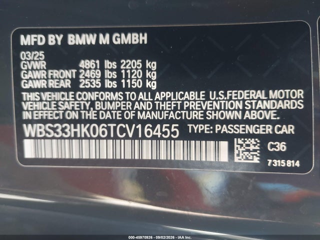 2026 BMW M4 COMPETITION XDRIVE 9