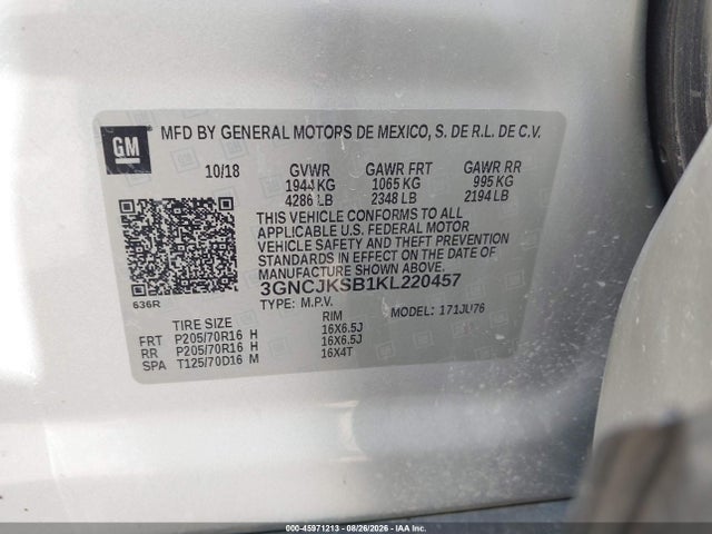 2019 CHEVROLET TRAX LS 9