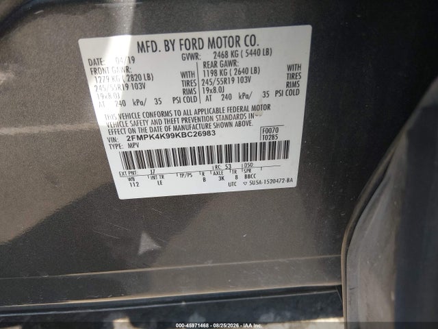 2019 FORD EDGE TITANIUM 9
