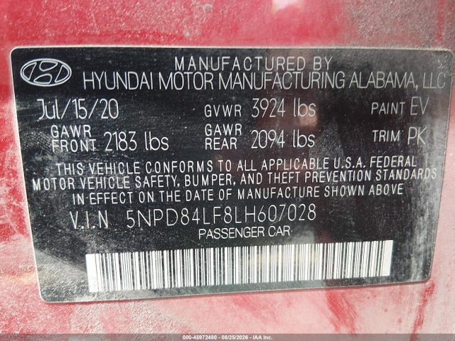 2020 Hyundai ELANTRA VALUE EDITION 照片 9