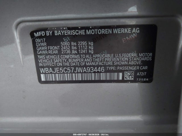 2018 BMW 540I 9