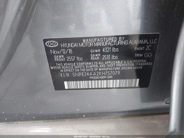 2019 HYUNDAI SONATA ECO 9