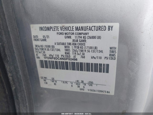 2022 FORD F-650 DIESEL 9