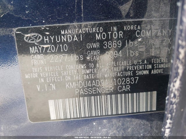 2010 Hyundai ELANTRA GLS 照片 9