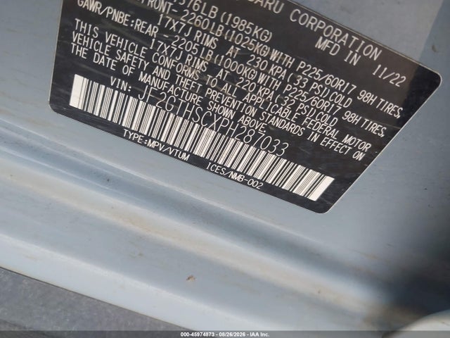 2023 SUBARU CROSSTREK SPORT 9