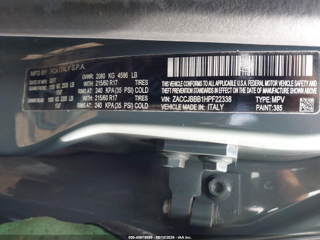 2017 JEEP RENEGADE LATITUDE 4X4 9