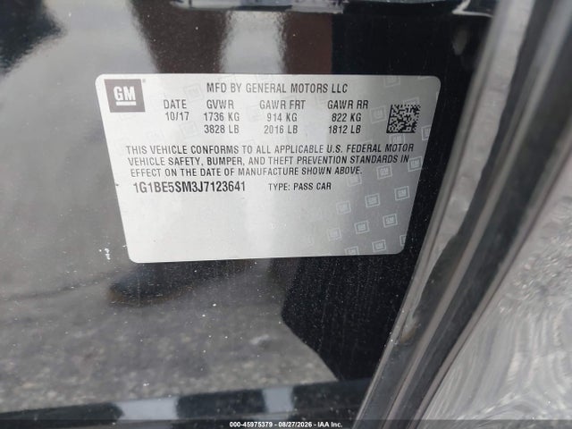 صورة 9 لـ 2018 Chevrolet CRUZE LT AUTO