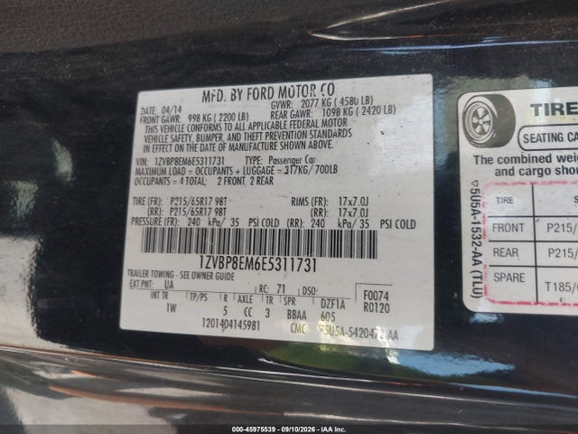 صورة 9 لـ 2014 FORD MUSTANG V6