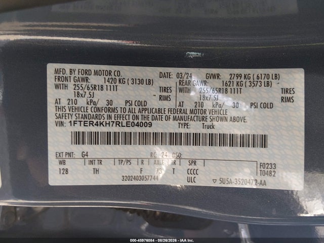 2024 FORD RANGER LARIAT 9