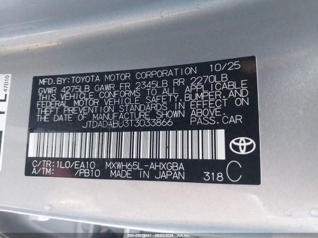 2026 TOYOTA PRIUS XLE AWD-E 9