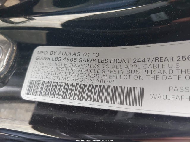 2010 AUDI A5 2.0T PREMIUM — фото 9