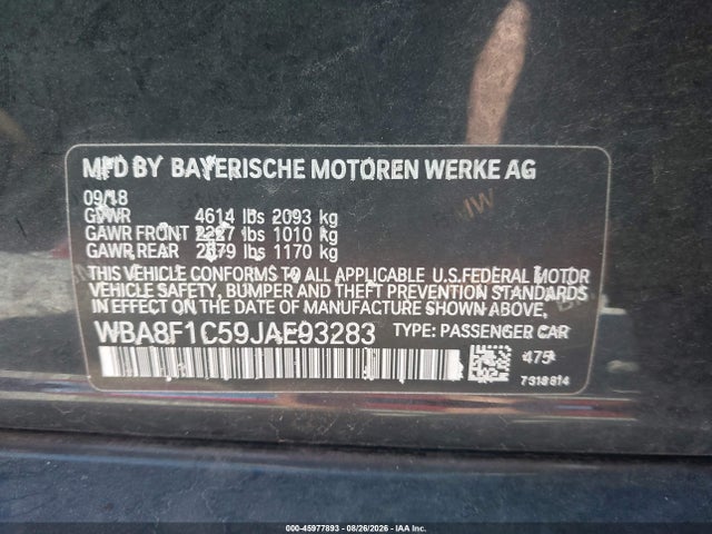 2018 BMW 328D XDRIVE 9