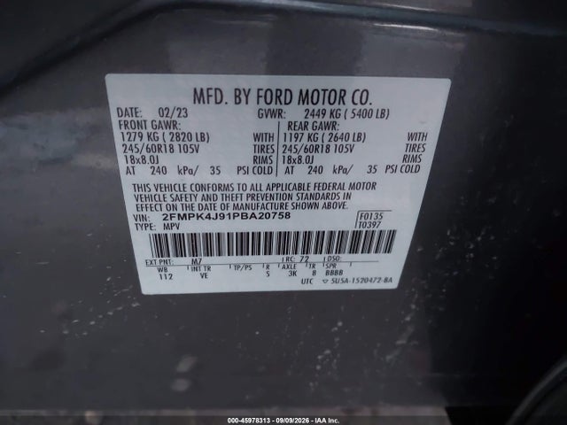 2023 FORD EDGE SEL/ST-LINE 9