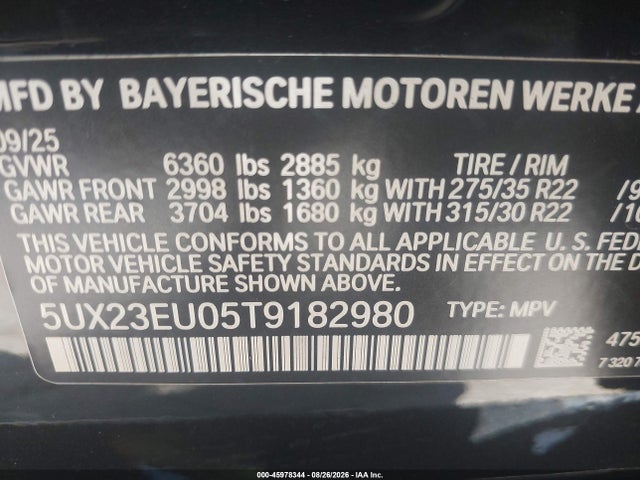 2026 BMW X5 XDRIVE40I 9