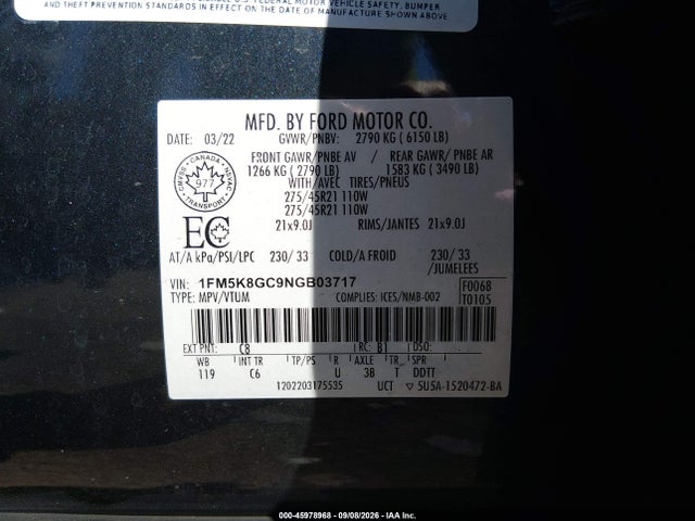 2022 FORD EXPLORER ST 9