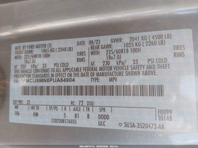 2023 FORD ESCAPE ST-LINE 9