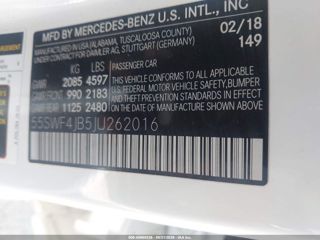 2018 MERCEDES-BENZ C 300 9