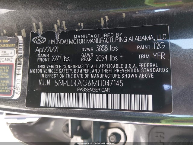 2021 HYUNDAI ELANTRA SE 9