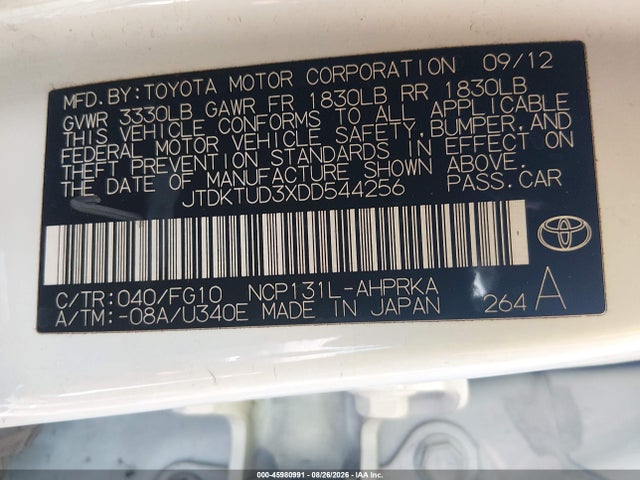 2013 Toyota YARIS LE — фото 9