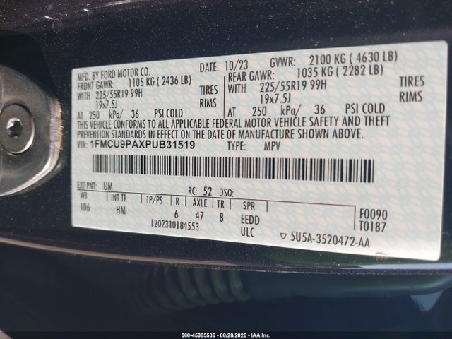 2023 FORD ESCAPE ST-LINE ELITE 9