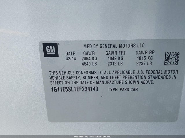 2014 Chevrolet MALIBU 2LT — фото 9