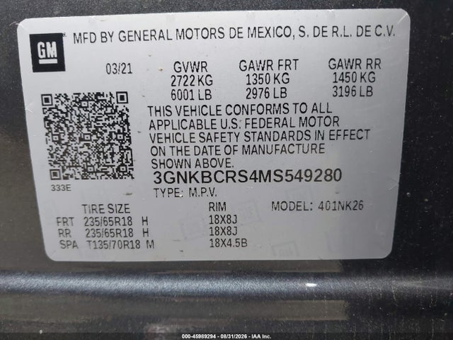 2021 CHEVROLET BLAZER FWD 2LT 9